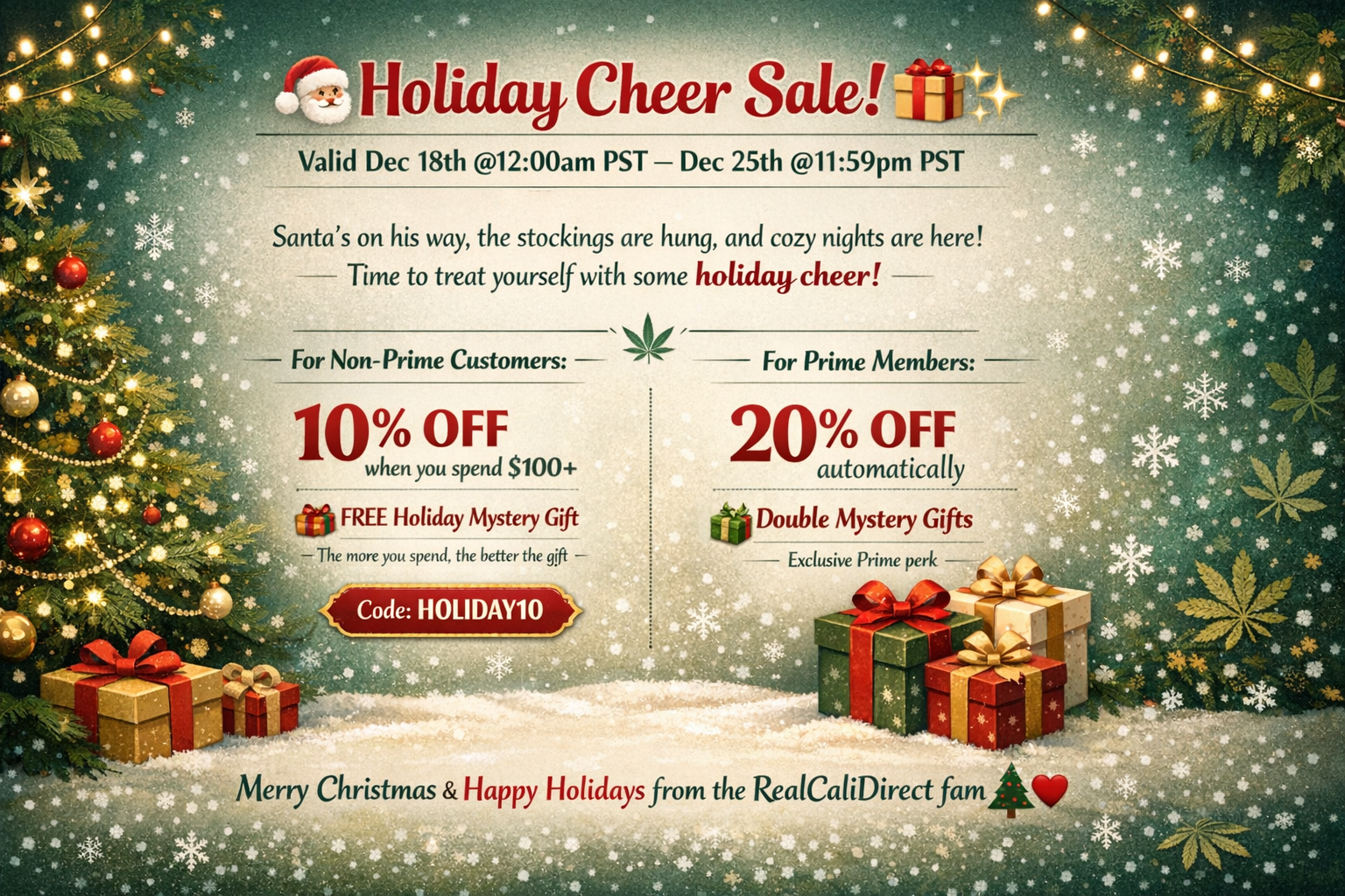 Holiday Cheer Sale!