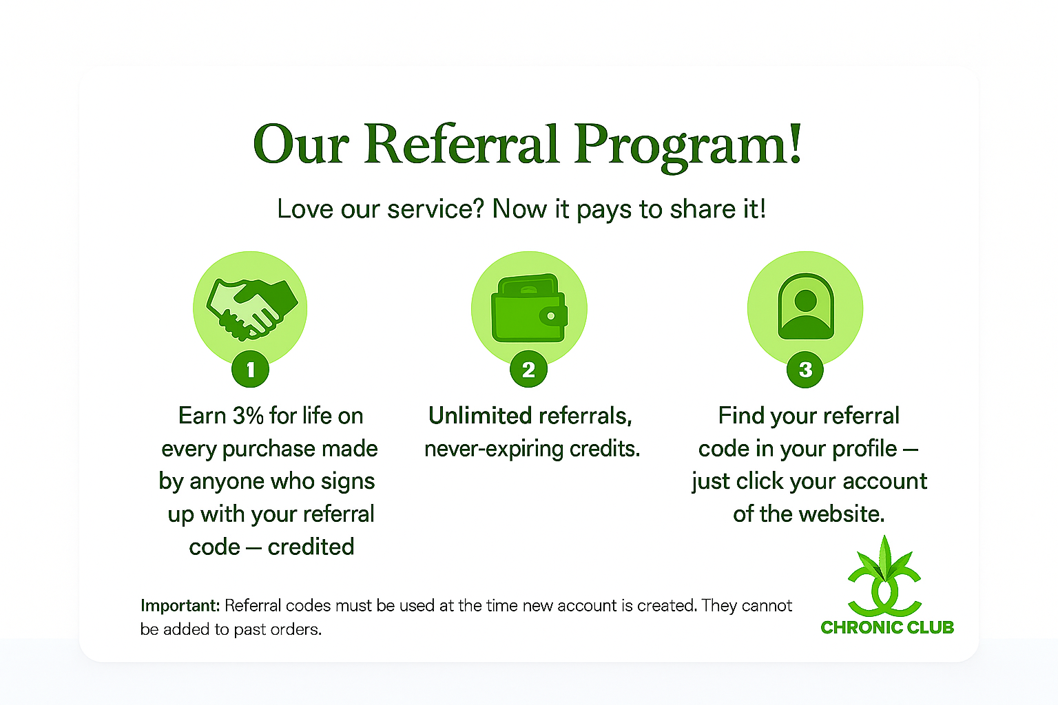 Referral Program Live Now!